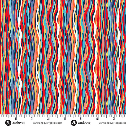 Dark Blue Wave Strip - Deep Blue Sea