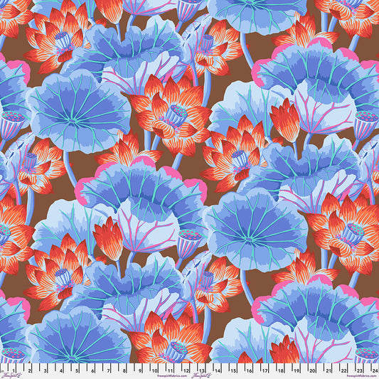 Lake Blossoms Brown - Kaffe Fassett