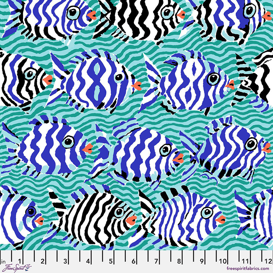 Minnows Aqua - Kaffe Fassett