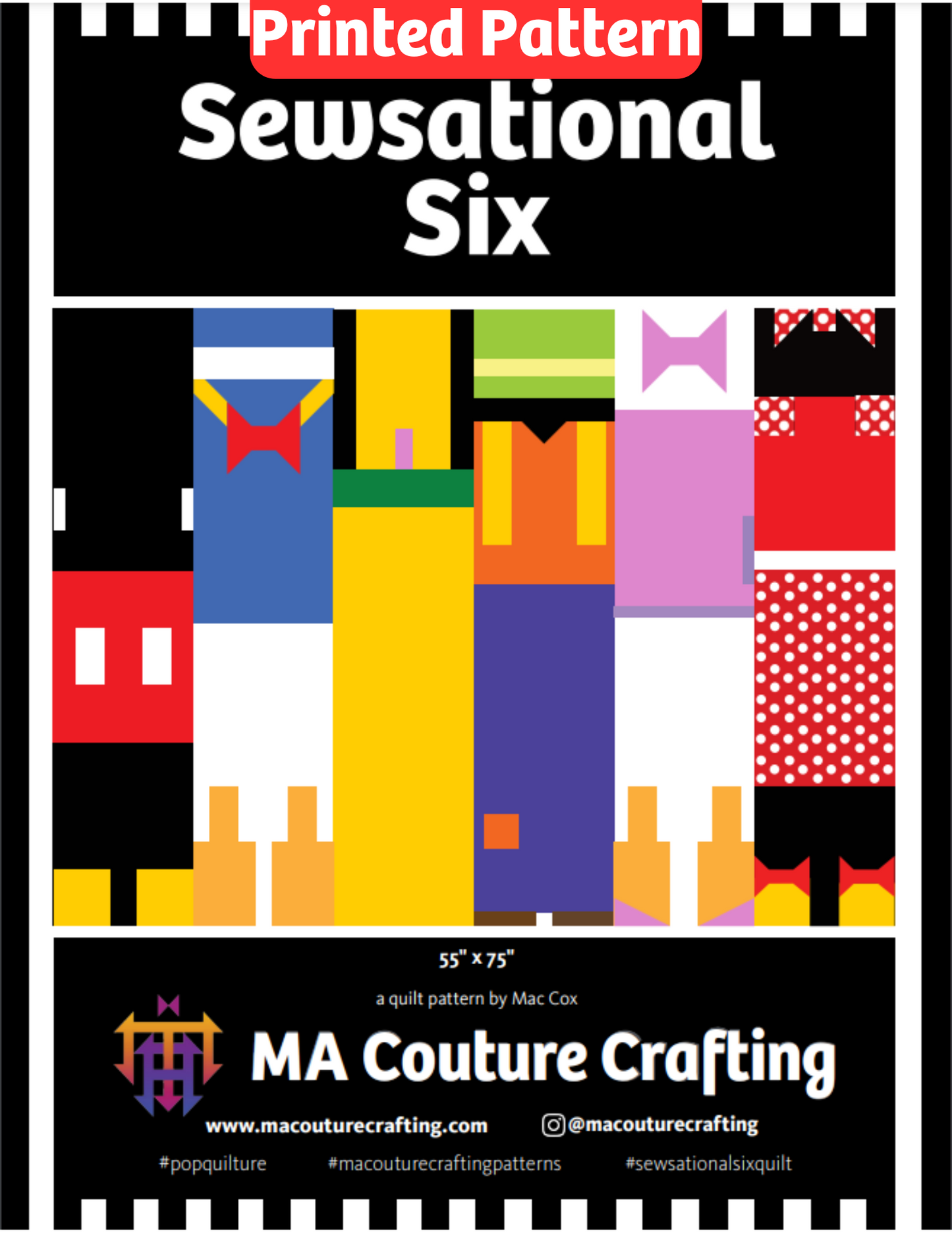 Sewsational Six Printed Pattern