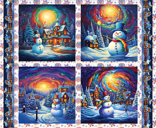 Snowman Pillow Panel